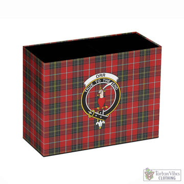 Orr Tartan Pen Holder with Family Crest - Tartan Vibes Clothing