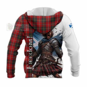 Orr Crest Tartan Knitted Hoodie Inspired by the Freedom of Scottish Warrior - Tartan Vibes Clothing