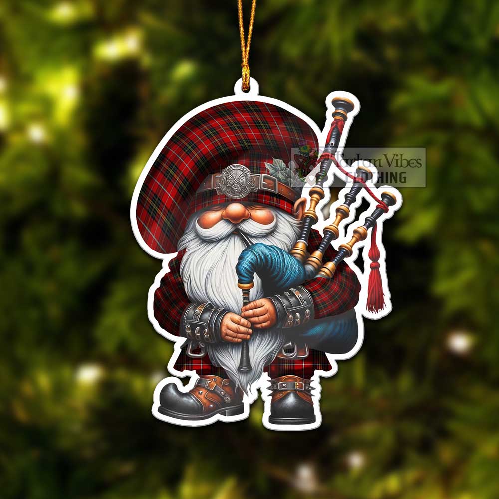 Orr Tartan Bagpiper Gnome Christmas Ornament - Tartan Vibes Clothing