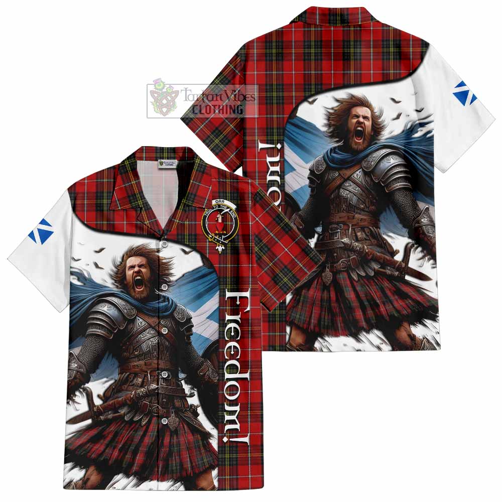 Orr Crest Tartan Hawaiian Shirt Inspired by the Freedom of Scottish Warrior - Tartan Vibes Clothing
