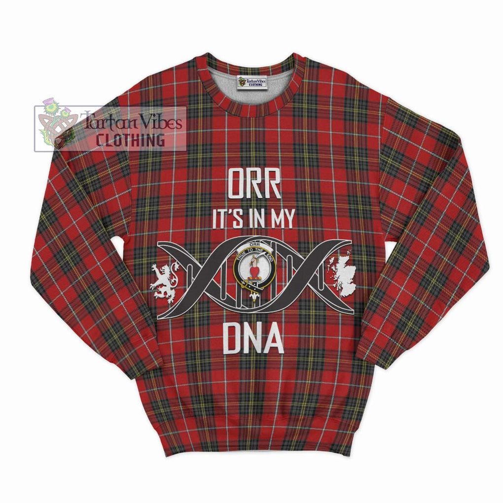 Orr Tartan Sweatshirt with Family Crest DNA In Me Style - Tartan Vibes Clothing
