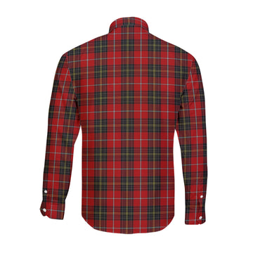 Orr Tartan Long Sleeve Button Up Shirt with Family Crest - Tartan Vibes Clothing