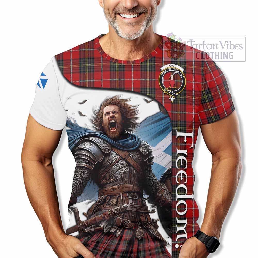 Orr Crest Tartan T-Shirt Inspired by the Freedom of Scottish Warrior - Tartan Vibes Clothing