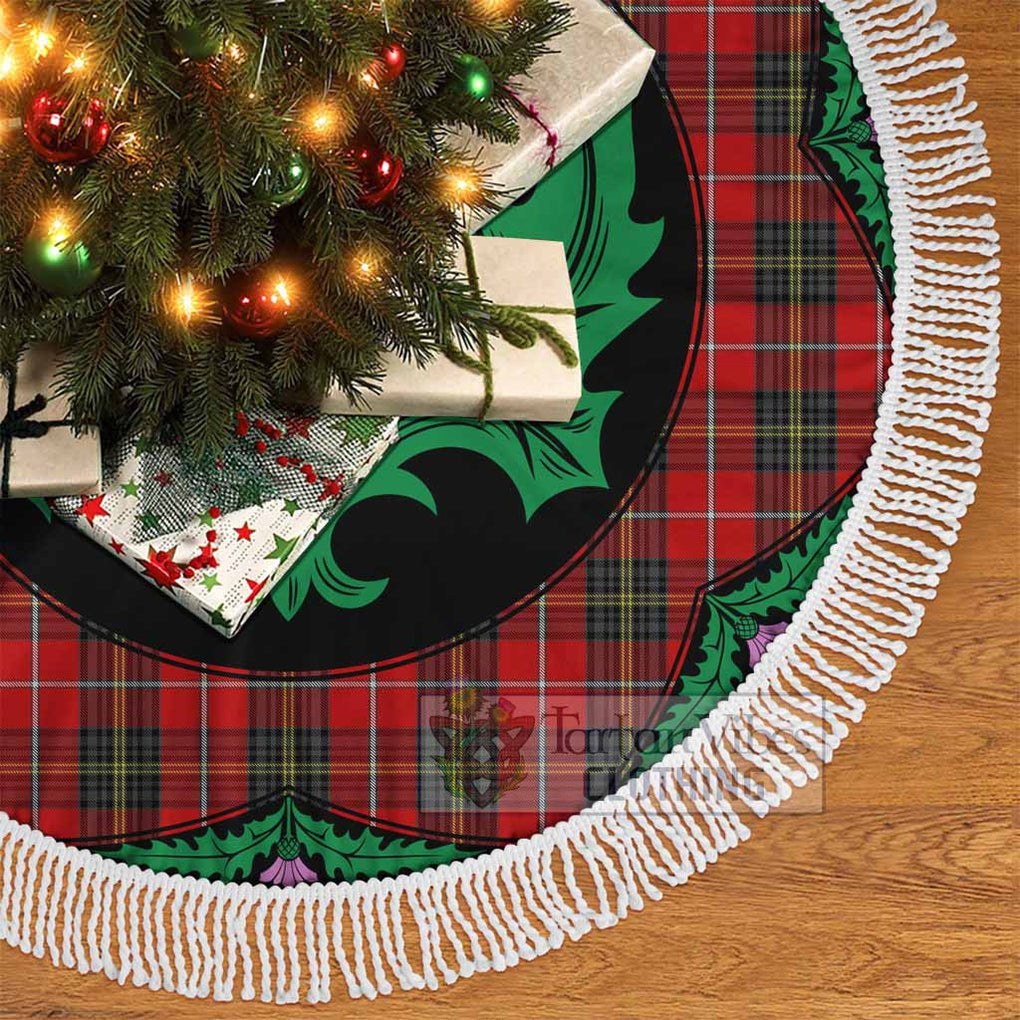 Orr Tartan Christmas Tree Skirt Scottish Thistle Style - Tartan Vibes Clothing