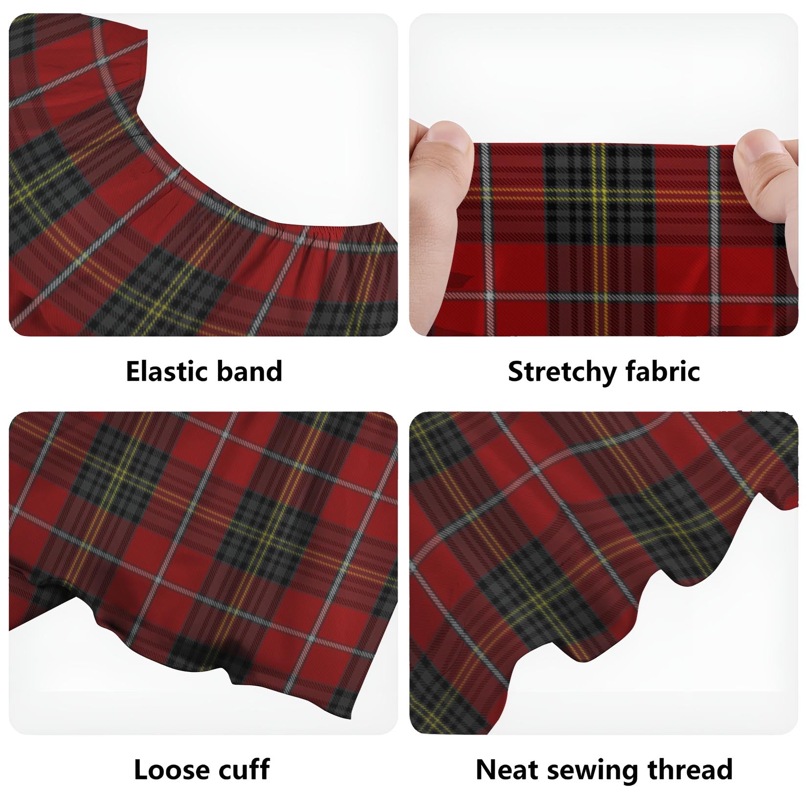 Orr Tartan Off Shoulder Long Dress - Tartan Vibes Clothing