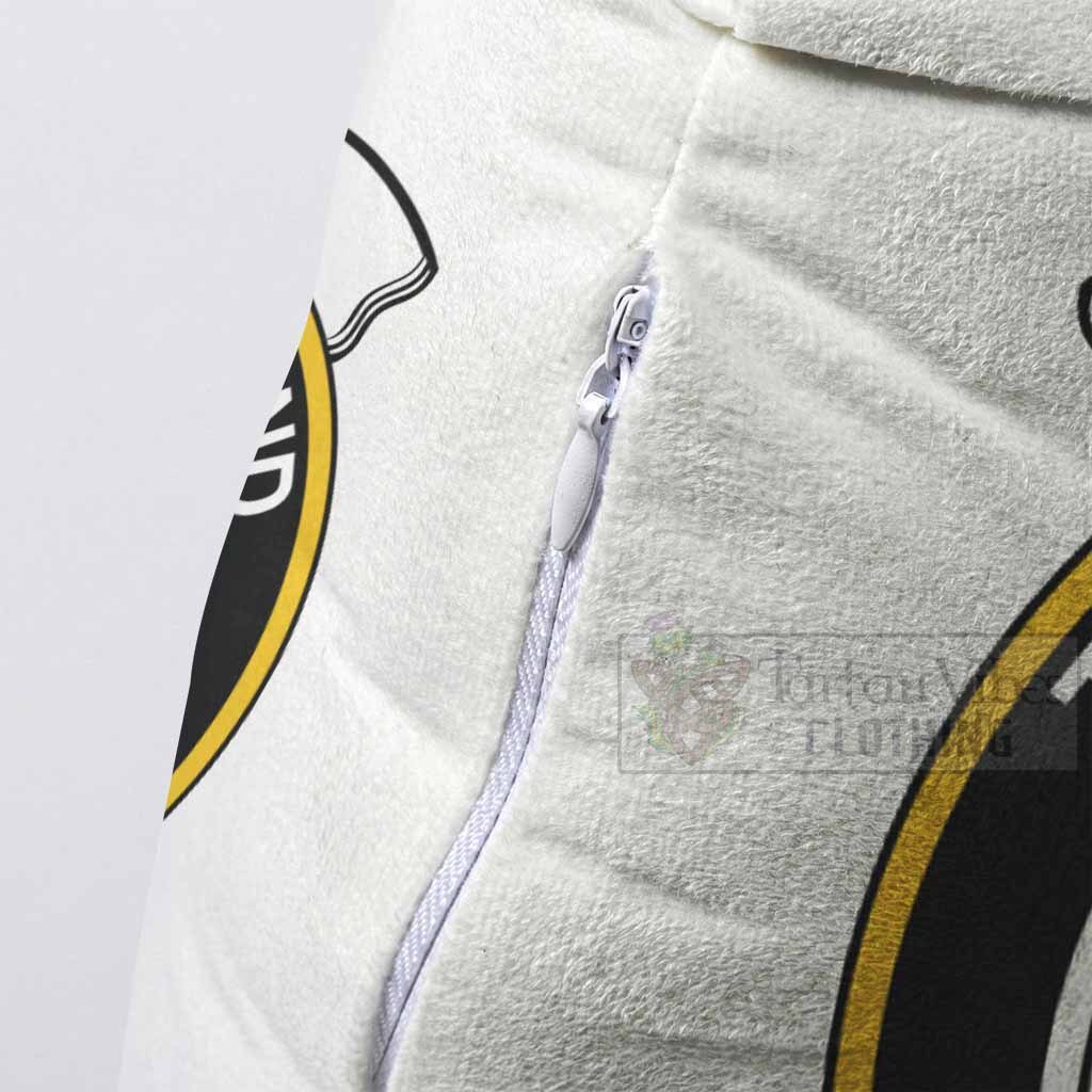 Orr Clan Crest Shaped Throw Pillow, Scottish Clan Badge Decorative Pillow