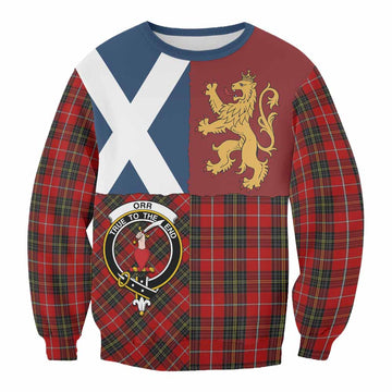 Orr Crest Tartan Sweatshirt with Lion Rampant Saltire Style