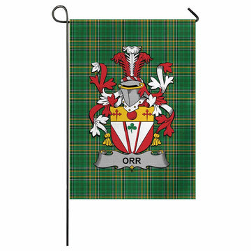 Orr Irish Clan Tartan Garden Flag with Coat of Arms