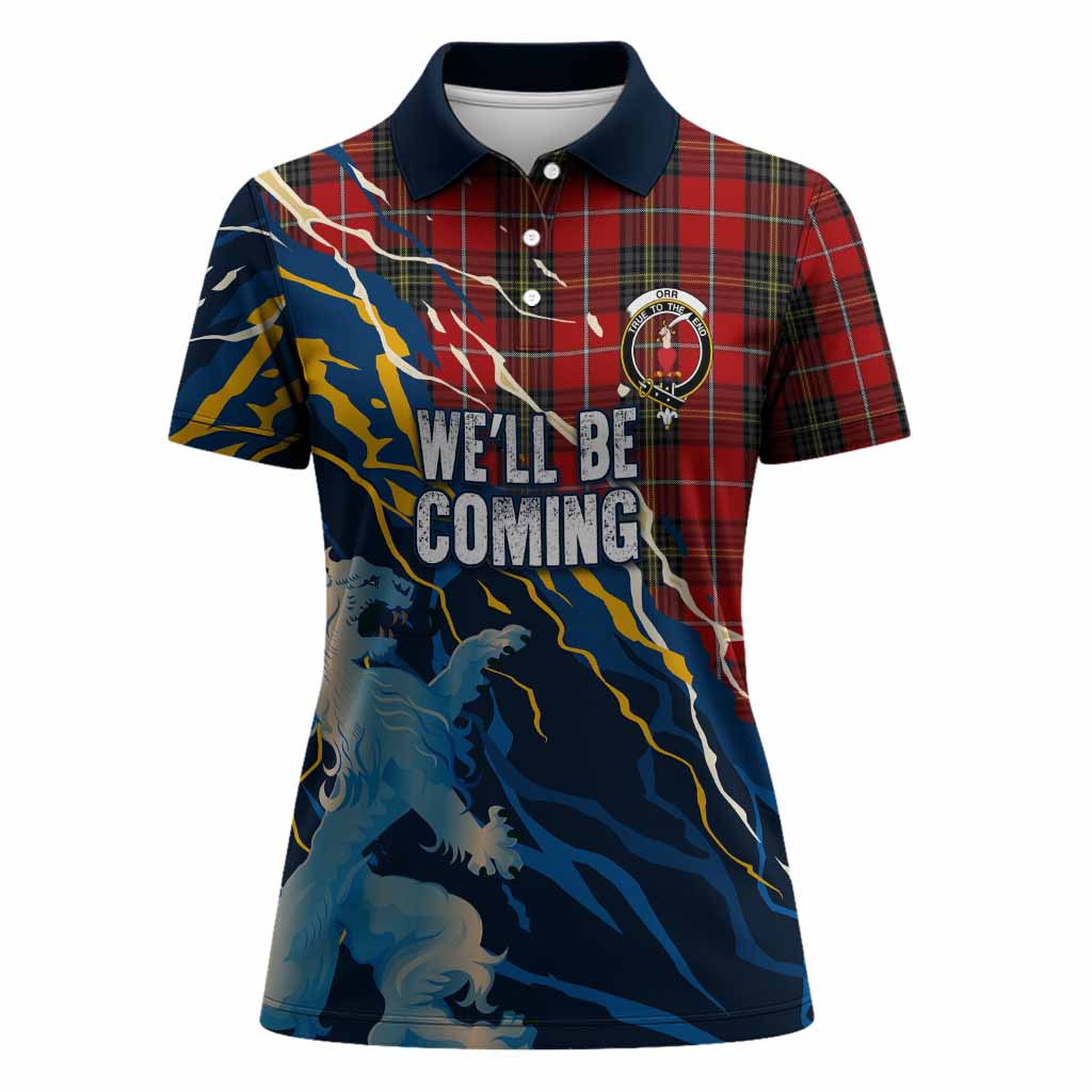 Orr Scotland Tartan Women Polo Shirt WC2026 Football - We'll Be Coming