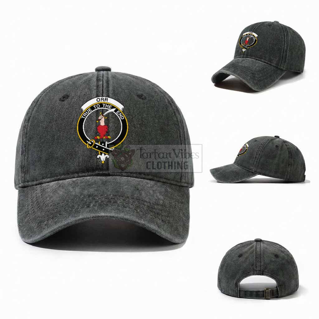 Orr Scottish Clan Crest Washed Baseball Cap