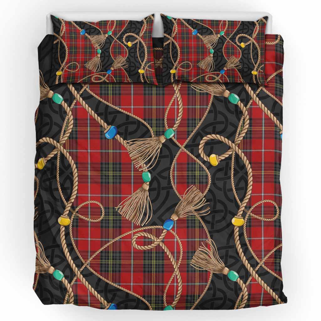 Orr Scottish Tartan Twisted Ropes Stylized Bedding Set UK Bedding Set UK King 91*87 inch - Tartan Vibes Clothing