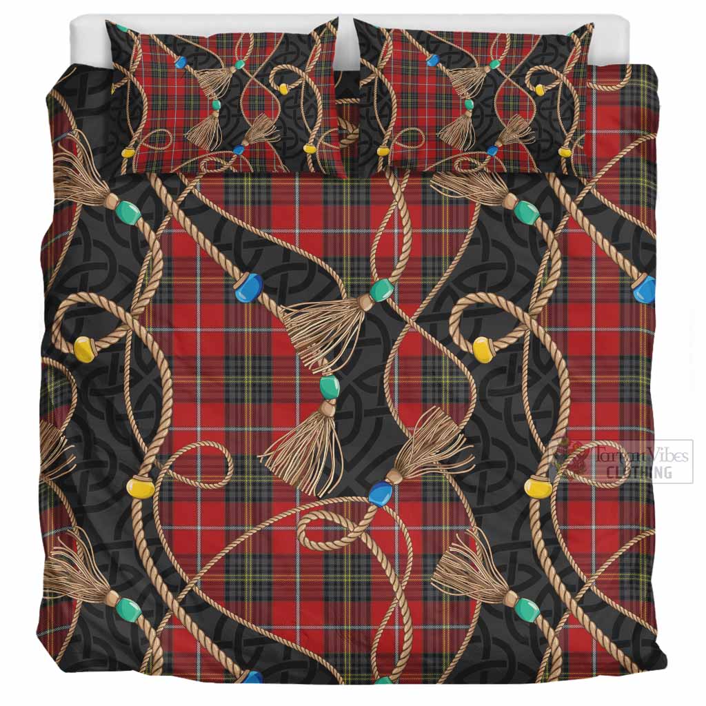 Orr Scottish Tartan Twisted Ropes Stylized Bedding Set UK Bedding Set UK Super King 104*94 inch - Tartan Vibes Clothing