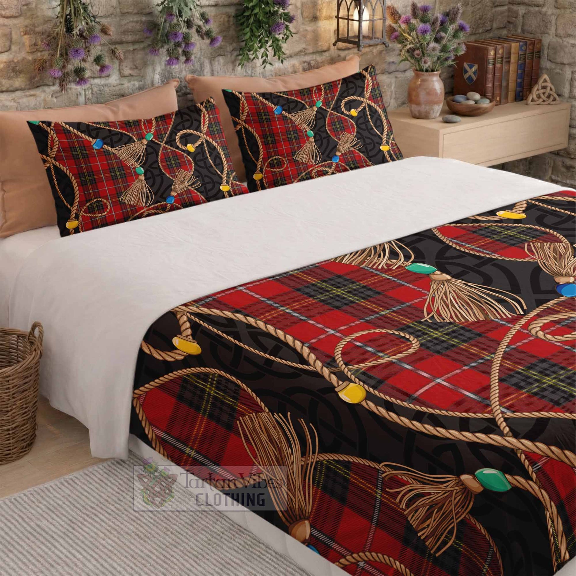 Orr Scottish Tartan Twisted Ropes Stylized Bedding Set - Tartan Vibes Clothing
