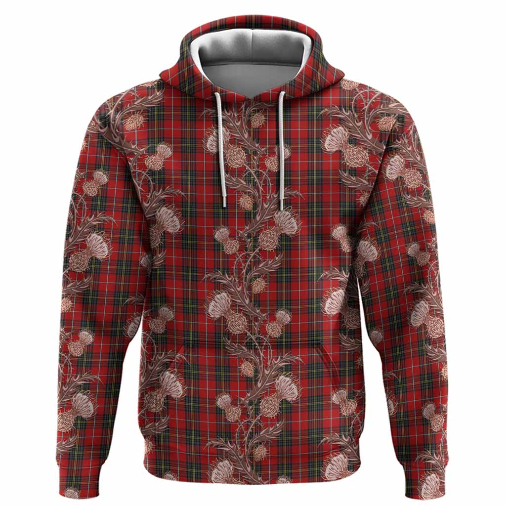 Orr Tartan Hoodie Seamless Scottish Thistle Flowers