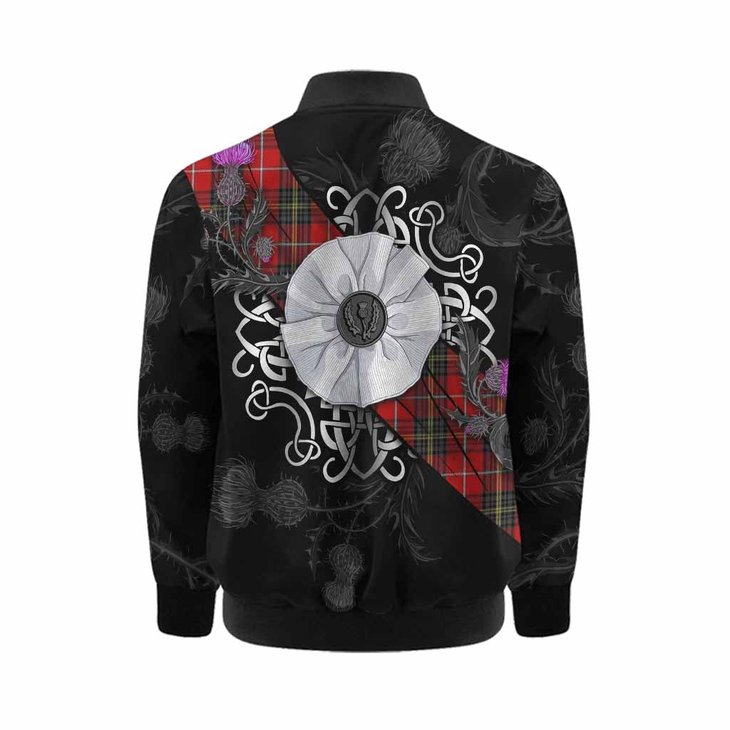 Orr Tartan Kid Bomber Jacket Jacobite White Rose Kid - Tartan Vibes Clothing