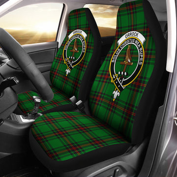 Orrock Tartan Car Seat Cover with Family Crest One Size - Tartan Vibes Clothing