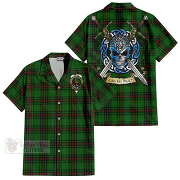 Orrock Tartan Hawaiian Shirt with Family Crest Celtic Skull Style Kid - Tartan Vibes Clothing