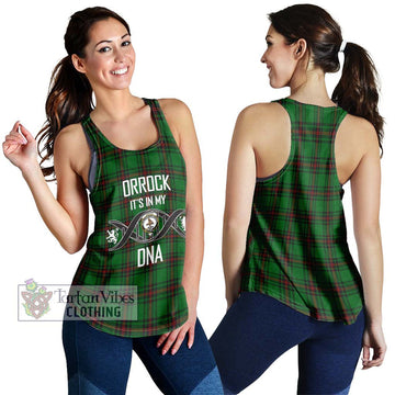 Orrock Tartan Women's Racerback Tanks with Family Crest DNA In Me Style 4XL - Tartan Vibes Clothing