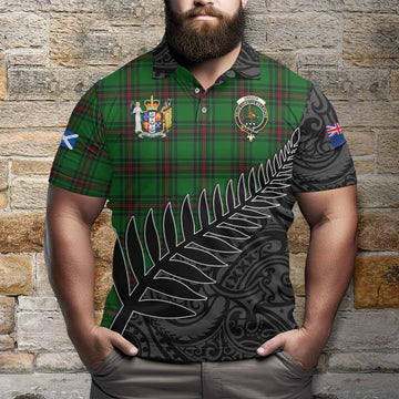 Orrock Crest Tartan Polo Shirt with New Zealand Silver Fern Half Style Kid - Tartan Vibes Clothing