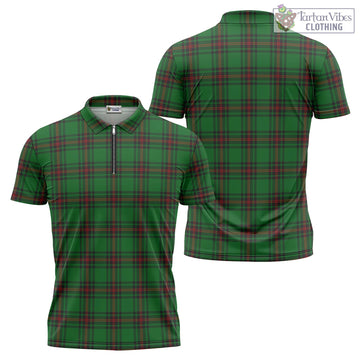Orrock Tartan Zipper Polo Shirt Unisex - Tartan Vibes Clothing