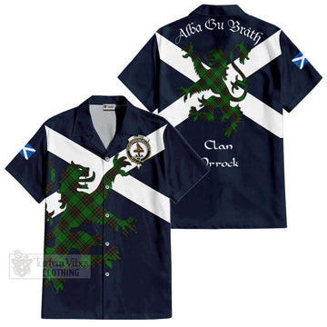 Orrock Tartan Lion Rampant Hawaiian Shirt Proudly Display Your Heritage with Alba Gu Brath and Clan Name Kid - Tartan Vibes Clothing