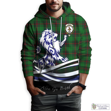 Orrock Tartan Hoodie with Alba Gu Brath Regal Lion Emblem Zip Hoodie - Tartan Vibes Clothing
