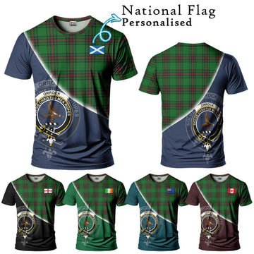 Orrock Tartan T-Shirt with Personalised National Flag and Family Crest Half Style Kid's Shirt - Tartan Vibes Clothing