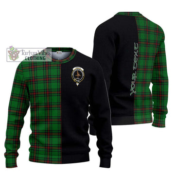 Orrock Tartan Ugly Sweater with Family Crest and Half Of Me Style Unisex - Tartan Vibes Clothing
