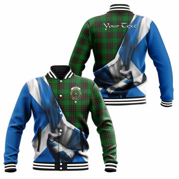 Orrock Tartan Baseball Jacket with Family Crest Scotland Patriotic Style Unisex - Tartan Vibes Clothing