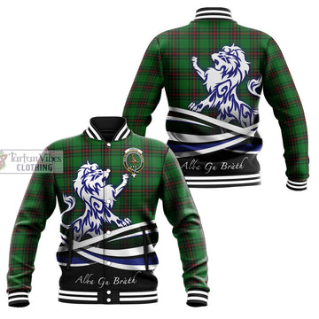 Orrock Tartan Baseball Jacket with Alba Gu Brath Regal Lion Emblem Unisex - Tartan Vibes Clothing