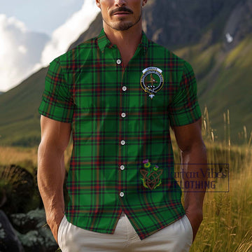 Orrock Tartan Cotton Hawaiian Shirt with Family Crest Kid - Tartan Vibes Clothing