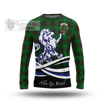 Orrock Tartan Long Sleeve T-Shirt with Alba Gu Brath Regal Lion Emblem Unisex - Tartan Vibes Clothing