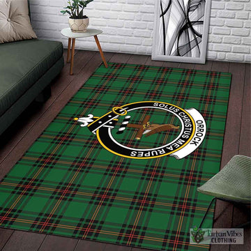 Orrock Tartan Area Rug with Family Crest L 59*86 inch (150x220 cm) - Tartan Vibes Clothing