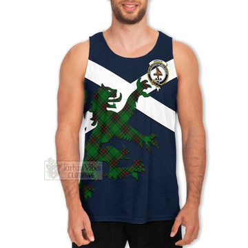 Orrock Tartan Lion Rampant Men's Tank Top Proudly Display Your Heritage with Alba Gu Brath and Clan Name Men - Tartan Vibes Clothing