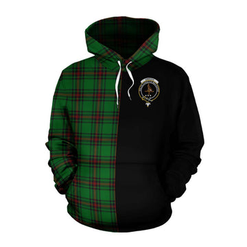 Orrock Tartan Cotton Hoodie with Family Crest and Half Of Me Style Pullover Hoodie XS - Tartan Vibes Clothing