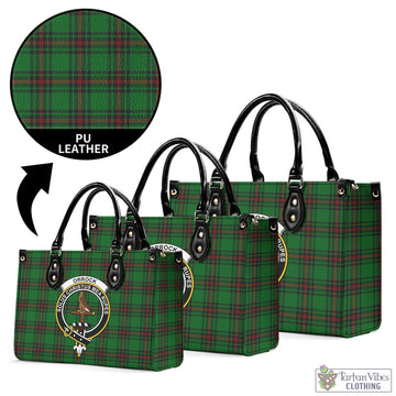 Orrock Tartan Luxury Leather Handbags with Family Crest L - Tartan Vibes Clothing
