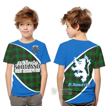 Orrock Family Crest Tartan Kid T-Shirt Celebrate Saint Andrew's Day in Style Youth XL Size14 - Tartan Vibes Clothing