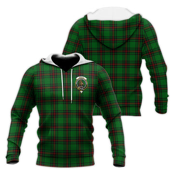 Orrock Tartan Knitted Hoodie with Family Crest Unisex Knitted Pullover Hoodie - Tartan Vibes Clothing