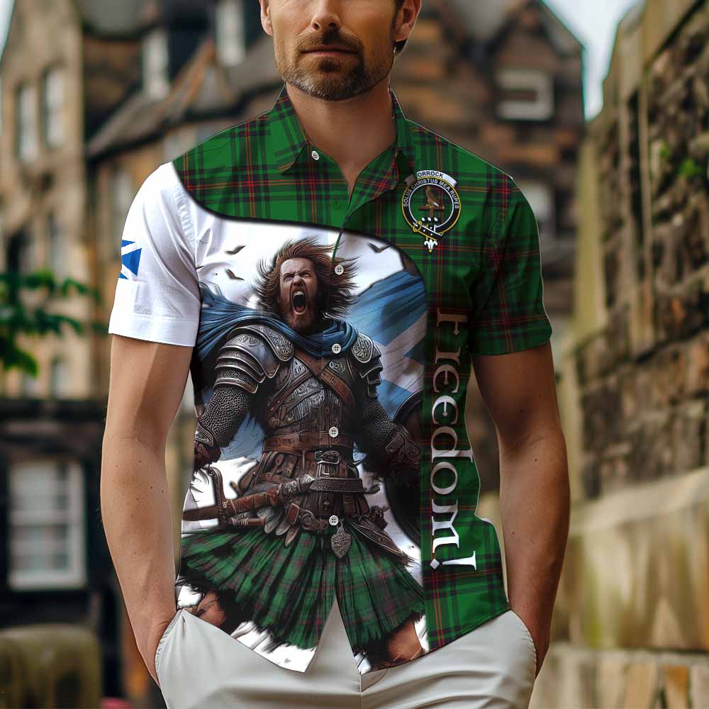 Orrock Crest Tartan Hawaiian Shirt Inspired by the Freedom of Scottish Warrior Kid - Tartan Vibes Clothing