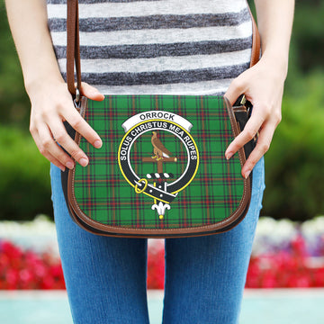 Orrock Tartan Saddle Bag with Family Crest One Size 9.05*3.35*7.48 inch - Tartan Vibes Clothing