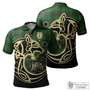 Orrock Tartan Polo Shirt with Family Crest Celtic Wolf Style Kid - Tartan Vibes Clothing