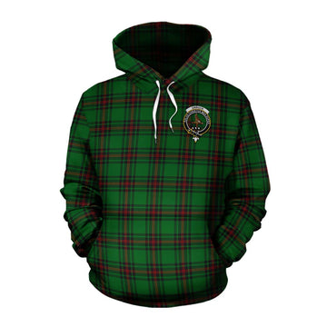 Orrock Tartan Cotton Hoodie with Family Crest Celtic Skull Style Pullover Hoodie XS - Tartan Vibes Clothing