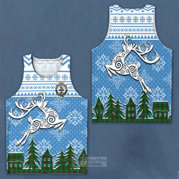 Orrock Clan Christmas Men's Tank Top Celtic Reindeer Style Men - Tartan Vibes Clothing