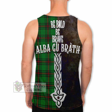 Orrock Tartan Family Crest Men's Tank Top Alba Gu Brath Be Brave Lion Ancient Style - Tartan Vibes Clothing