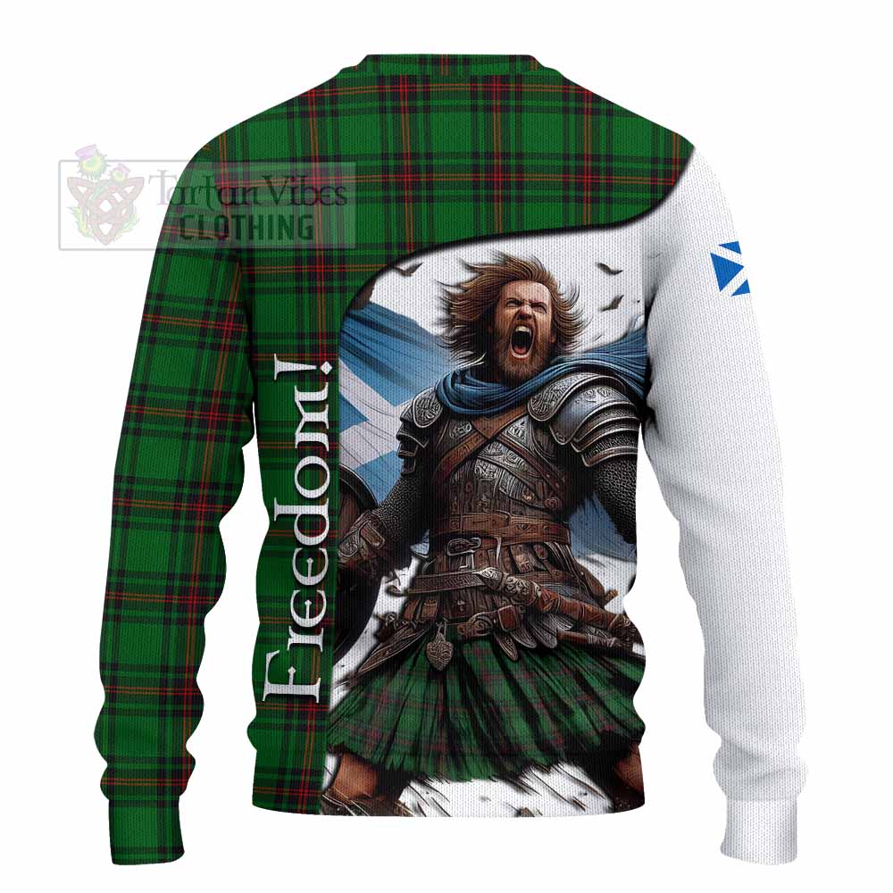 Orrock Crest Tartan Knitted Sweater Inspired by the Freedom of Scottish Warrior - Tartan Vibes Clothing