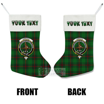 Orrock Tartan Family Crest Christmas Stocking with Personalized Text - Tartan Vibes Clothing