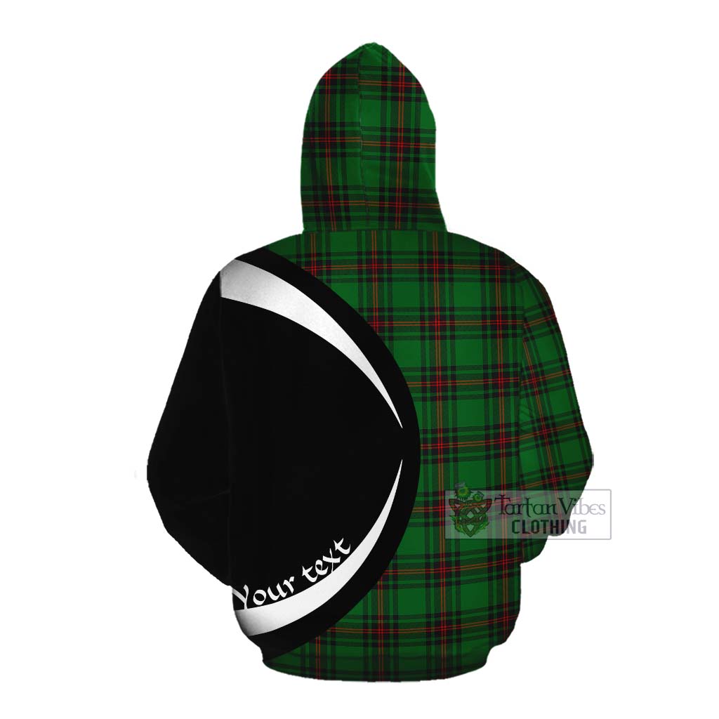 Orrock Tartan Cotton Hoodie with Family Crest Circle Style Pullover Hoodie - Tartan Vibes Clothing
