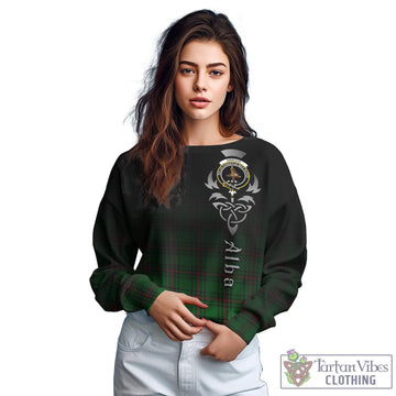 Orrock Tartan Sweatshirt Featuring Alba Gu Brath Family Crest Celtic Inspired
