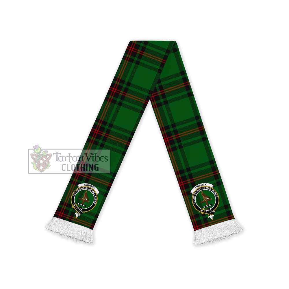 Orrock Tartan Ruffneck Scarf with Family Crest - Tartan Vibes Clothing