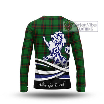 Orrock Tartan Long Sleeve T-Shirt with Alba Gu Brath Regal Lion Emblem - Tartan Vibes Clothing